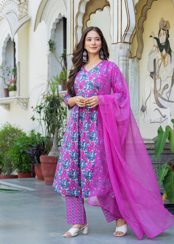 KOTA DORIA LAVENDER PLEATED