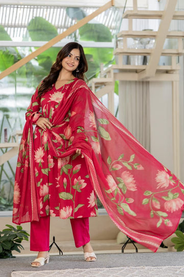 PINK LOTUS ALIA CUT SUIT SET