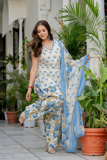 POWDER BLUE FARSI SUIT SET