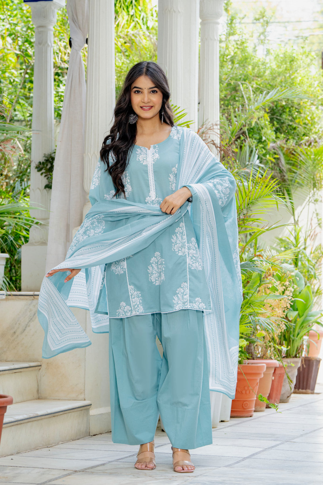 SKY BLOOM FARSHI SUIT SET