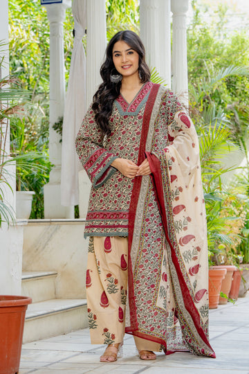 VINTAGE BLOOM FARSHI SUIT SET