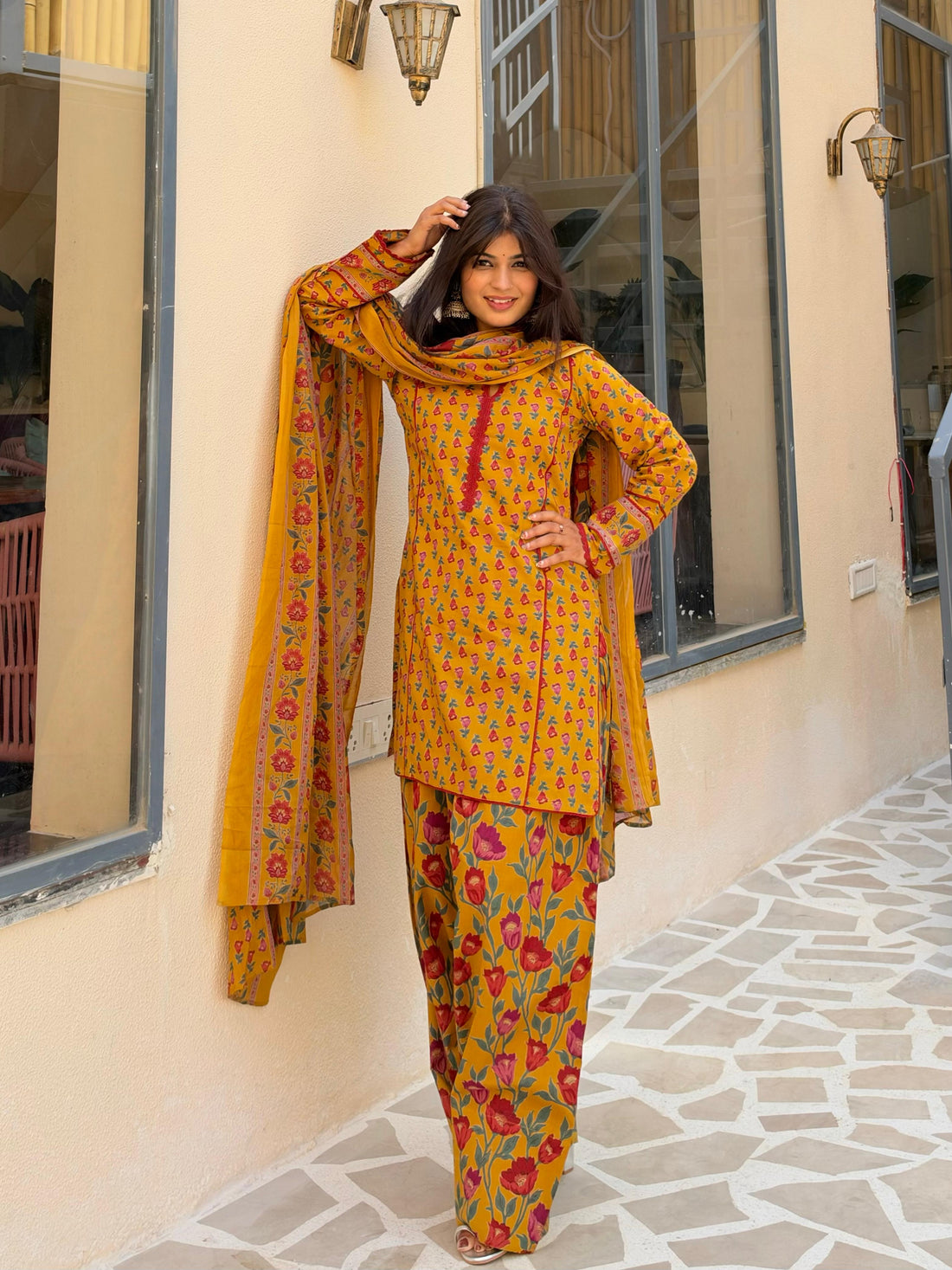ROSE GARDEN SUNSHINE FARSHI SUIT SET
