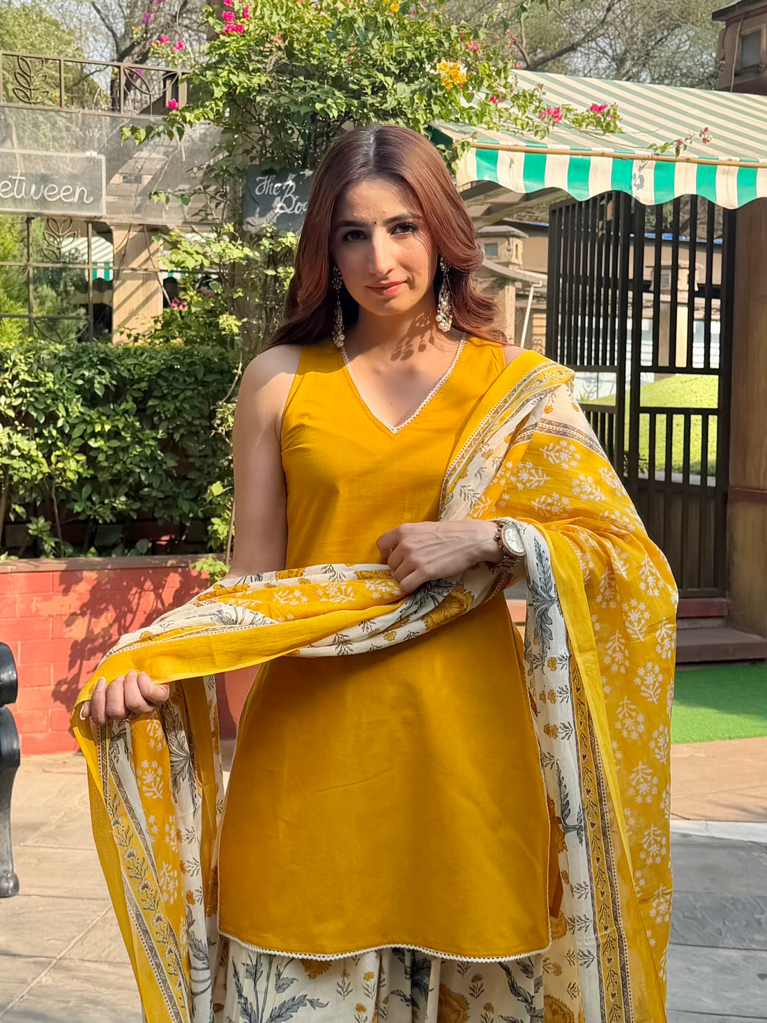 MARIGOLD FARSI SUIT SET (SLEEVELESS)